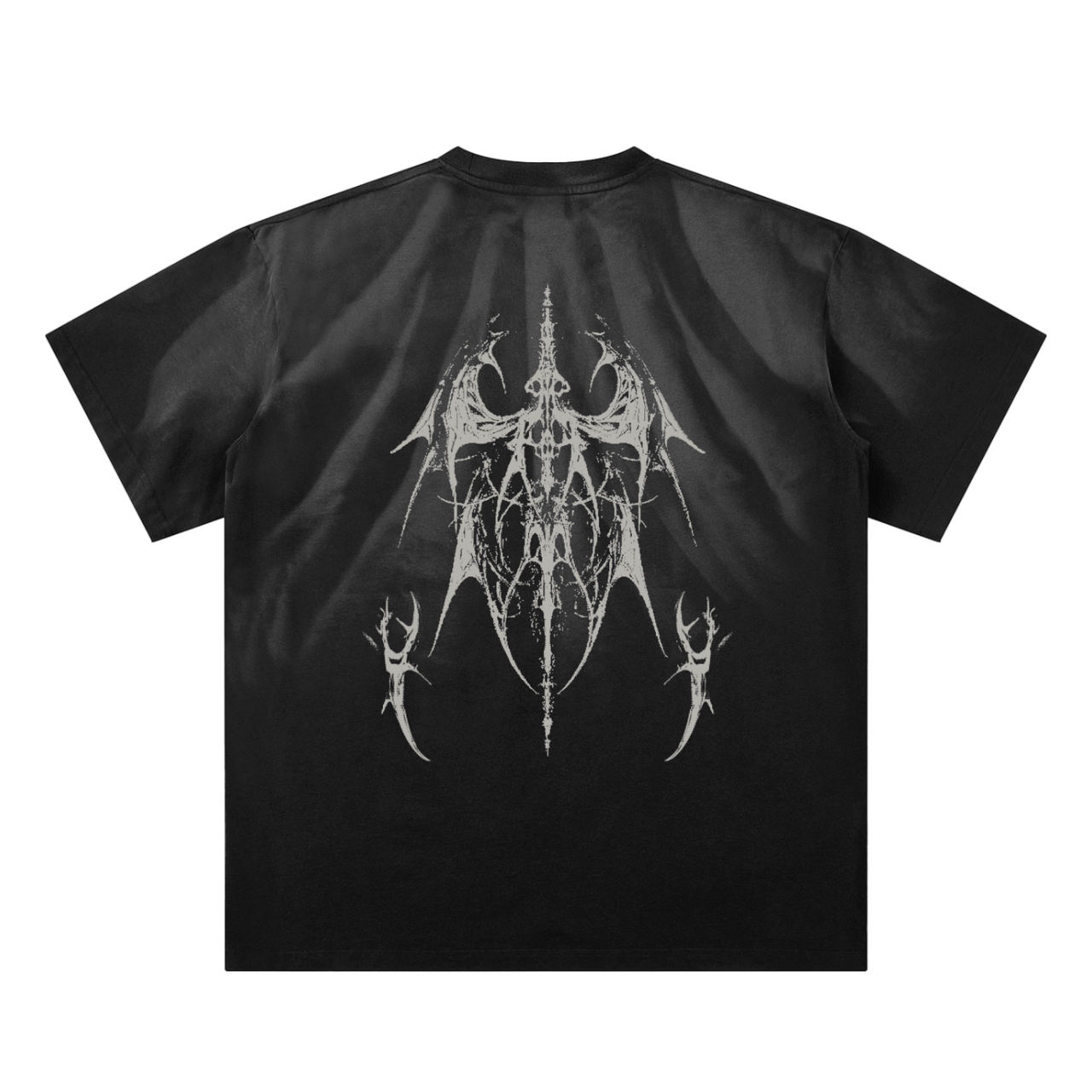 SUNFADE BONE_TEE [black+brown]