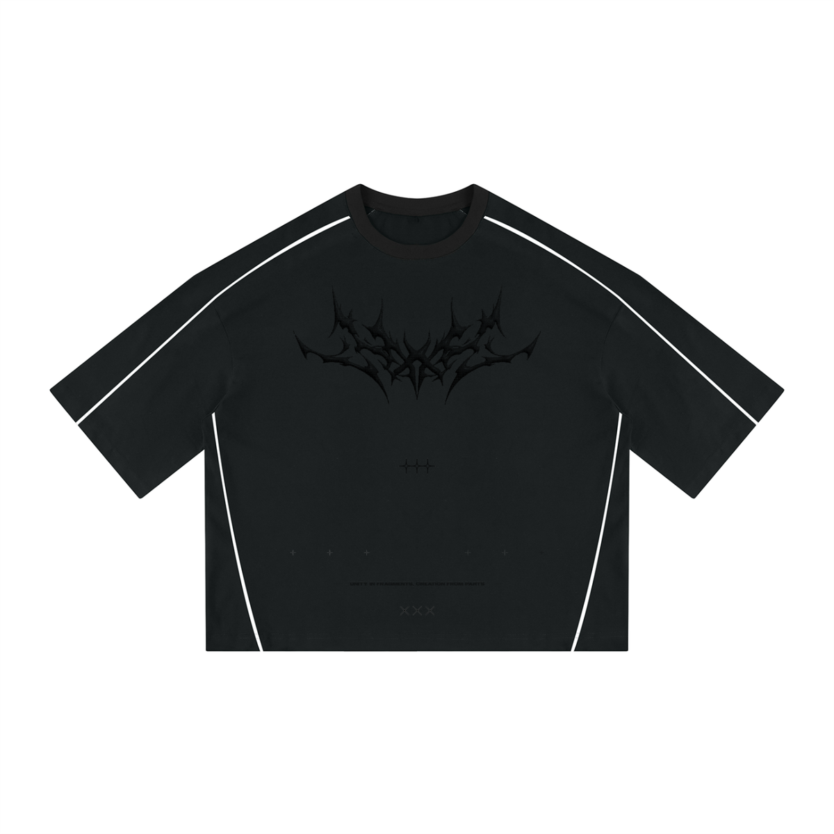 Unisex Heavyweight Boxy Piping T-Shirt