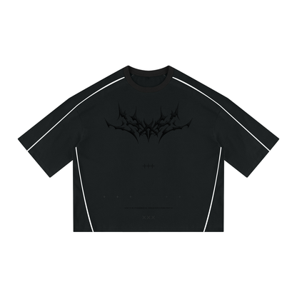 Unisex Heavyweight Boxy Piping T-Shirt