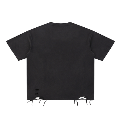 TRANSCEND RAW EDGE _TEE [black]