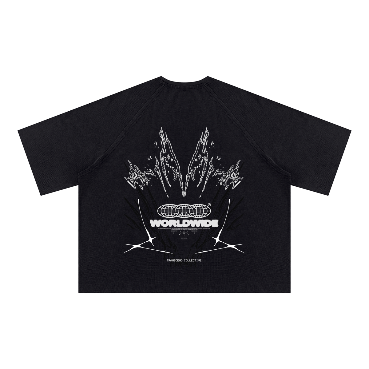 Unisex Mineral Wash Boxy Waffle T-Shirt