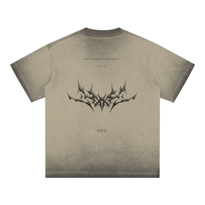 ASH CREST_FADED TEE [green, khaki + dark gray]