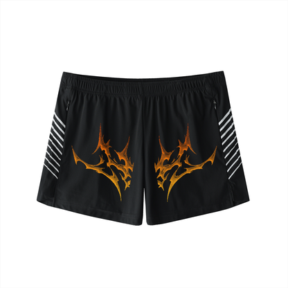ASH CREST_RUNNING SHORTS [black]