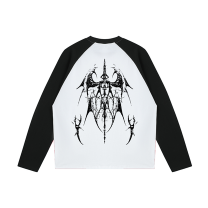 BONES TWO TONE_LONG SLEEVE [black/white]