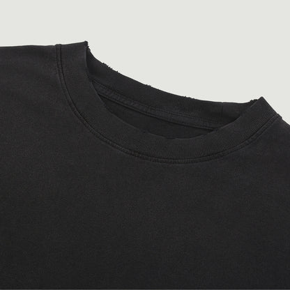 BackBone ] Dyed Washed Distressed Tee