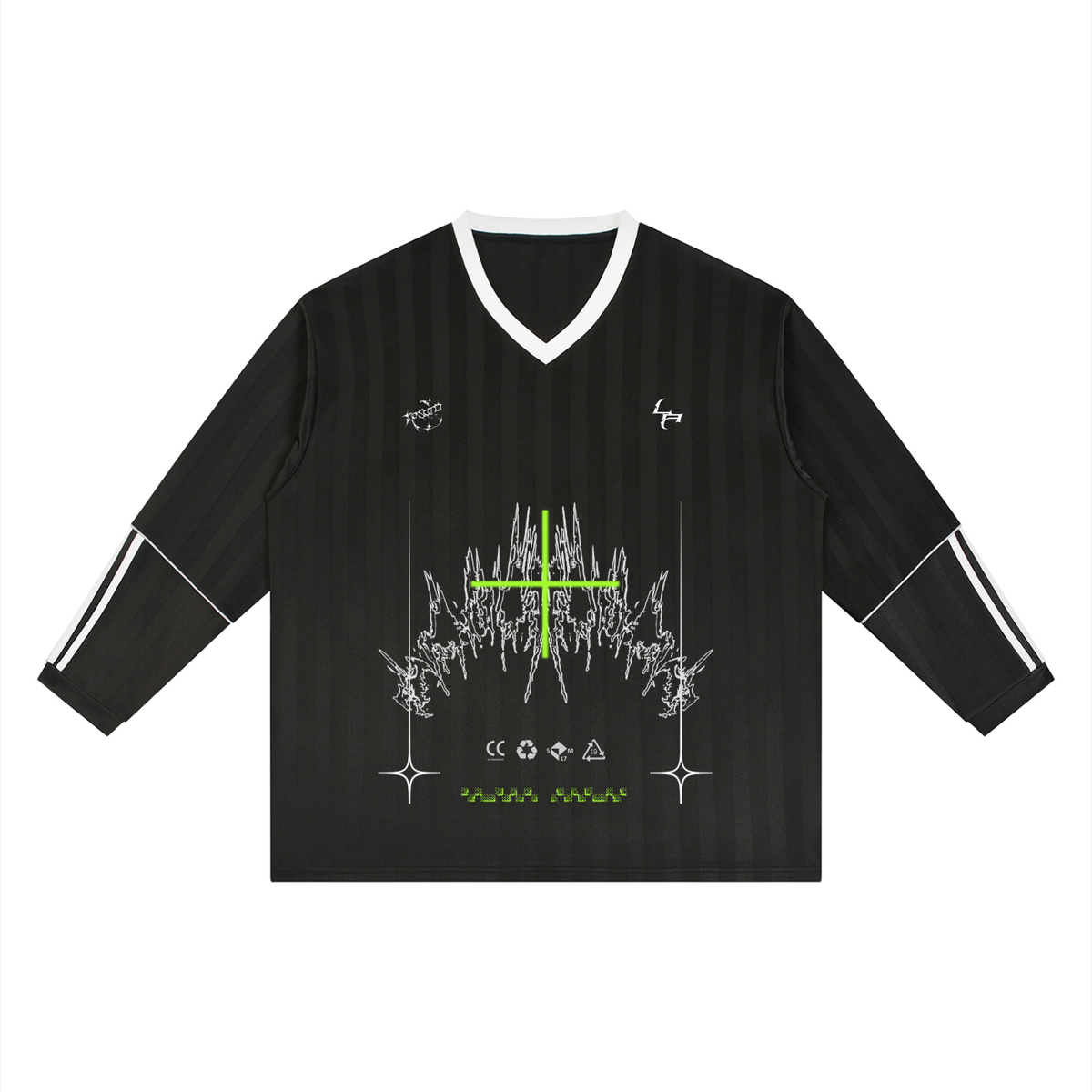 Cyber 3.0 | Striped Soccer Long Sleeve Jersey