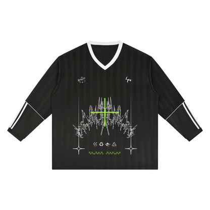Cyber 3.0 | Striped Soccer Long Sleeve Jersey