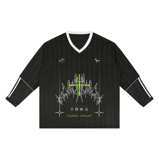 Cyber 3.0 | Striped Soccer Long Sleeve Jersey