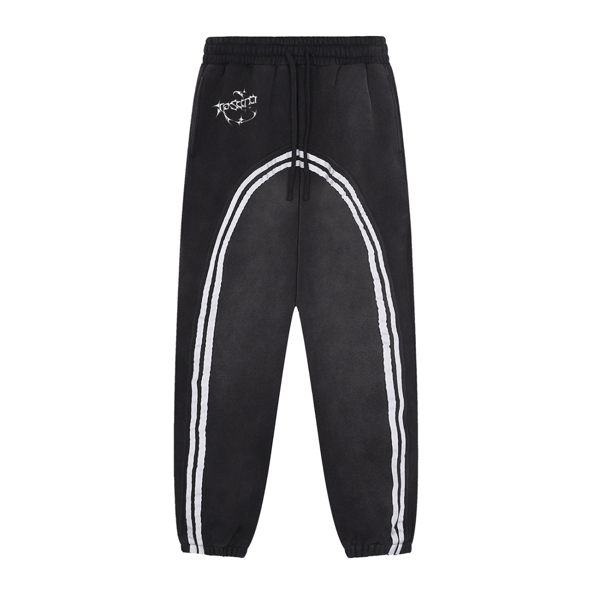 Cyber 3.0 | Sun Fade Contrast Tape Fleece Jogged Sweatpants