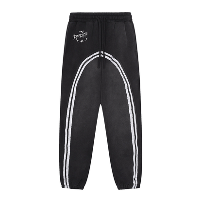 Cyber 3.0 | Sun Fade Contrast Tape Fleece Jogged Sweatpants