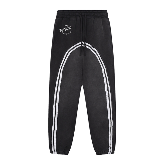 Cyber 3.0 | Sun Fade Contrast Tape Fleece Jogged Sweatpants