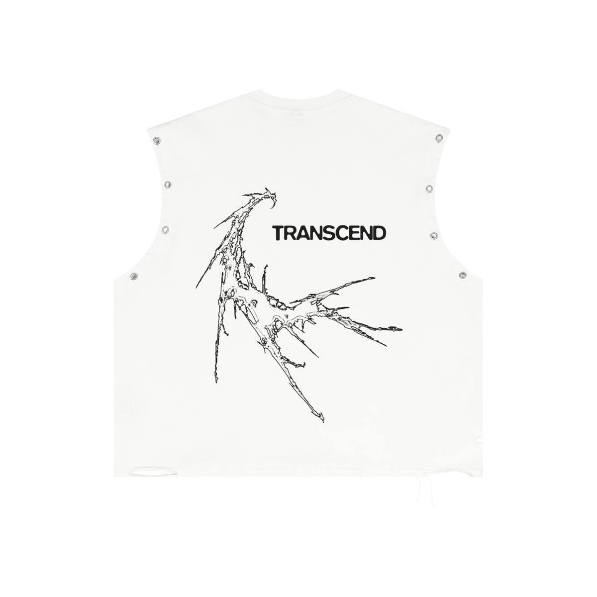 Cyber 3.0 | Distressed Grommet Eyelet Tank Top