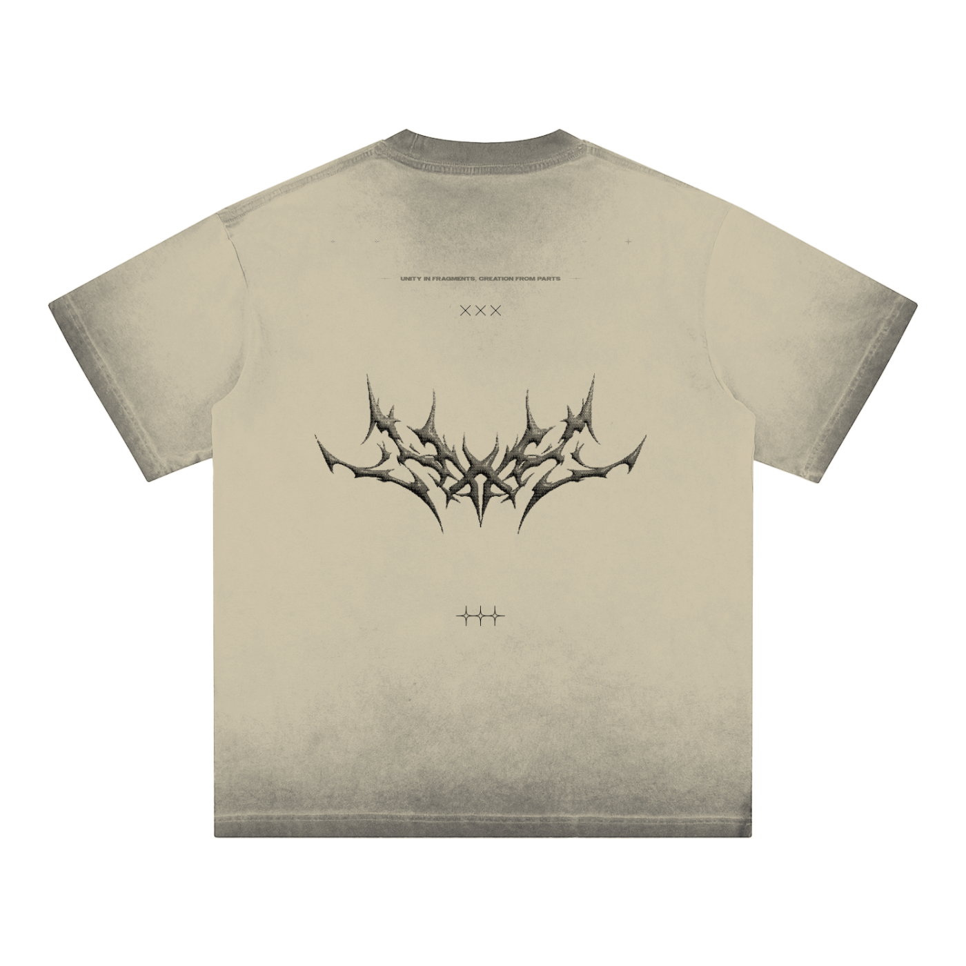 ASH CREST_FADED TEE [green, khaki + dark gray]