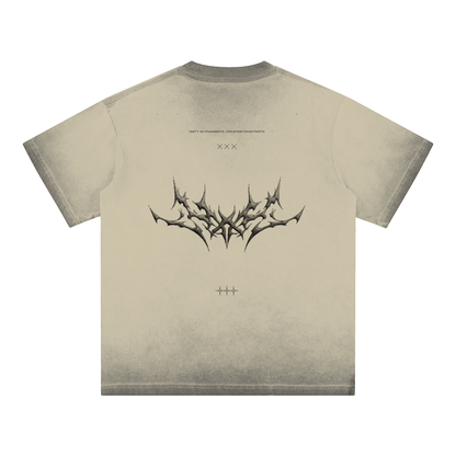 ASH CREST_FADED TEE [green, khaki + dark gray]