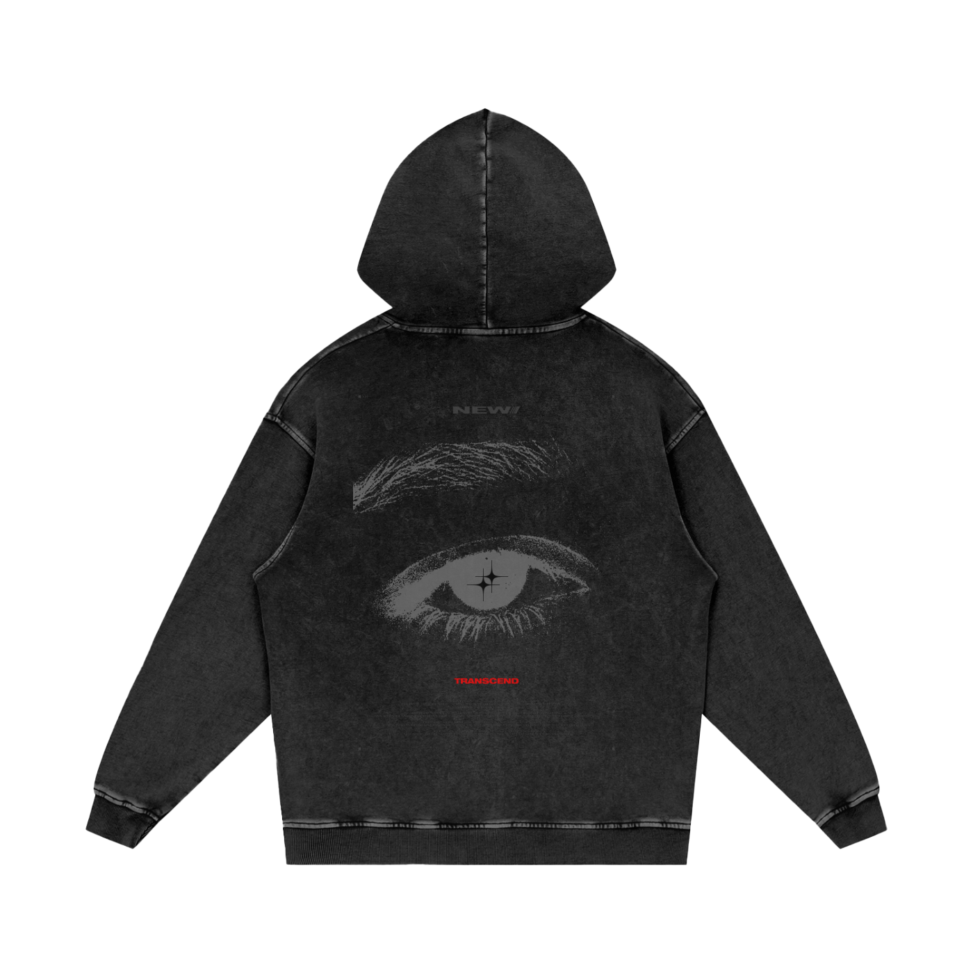 VISON_HOODIE [acid wash black]