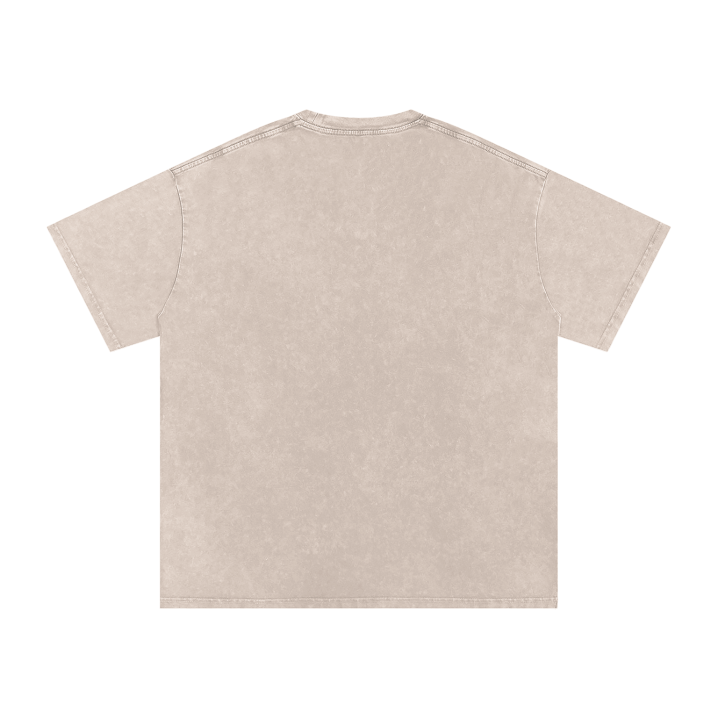 ASH CREST_TEE [gray + tan acid wash]