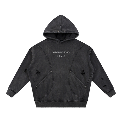 WORLDWIDE | Snow Washed Distressed Hoodie