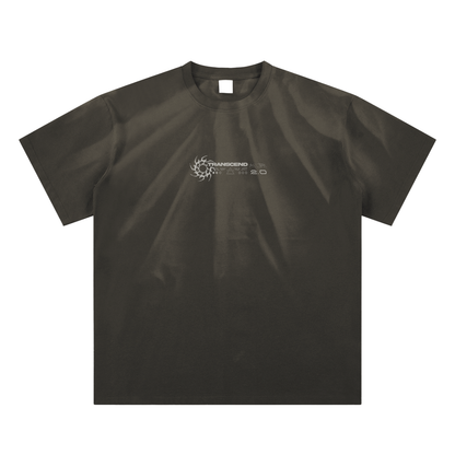 SUNFADE BONE_TEE [black+brown]