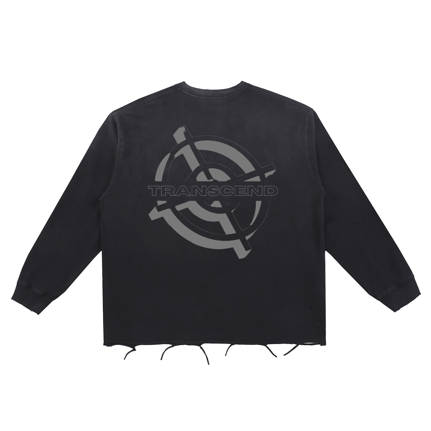 TARGET RAW EDGE_LONG SLEEVE [Black]