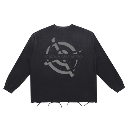 TARGET RAW EDGE_LONG SLEEVE [Black]