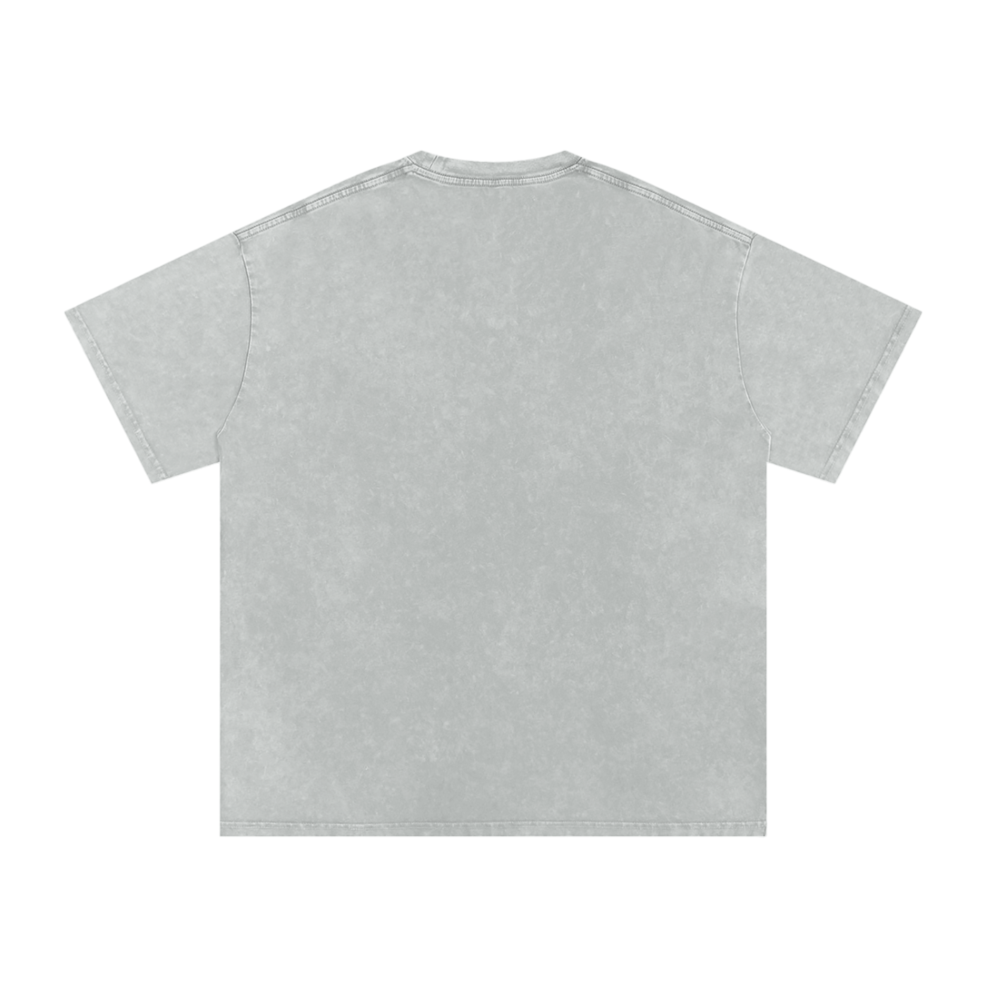 ASH CREST_TEE [gray + tan acid wash]
