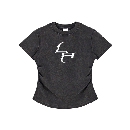 VINTAGE WOMEN_TEE [dark gray]