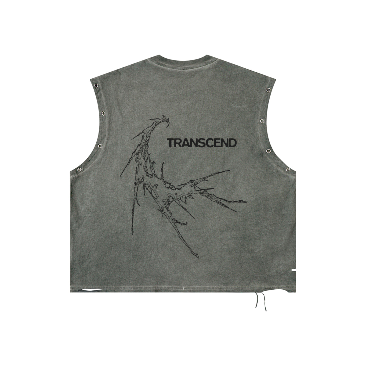 Cyber 3.0 | Distressed Grommet Eyelet Tank Top