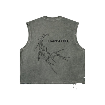 Cyber 3.0 | Distressed Grommet Eyelet Tank Top