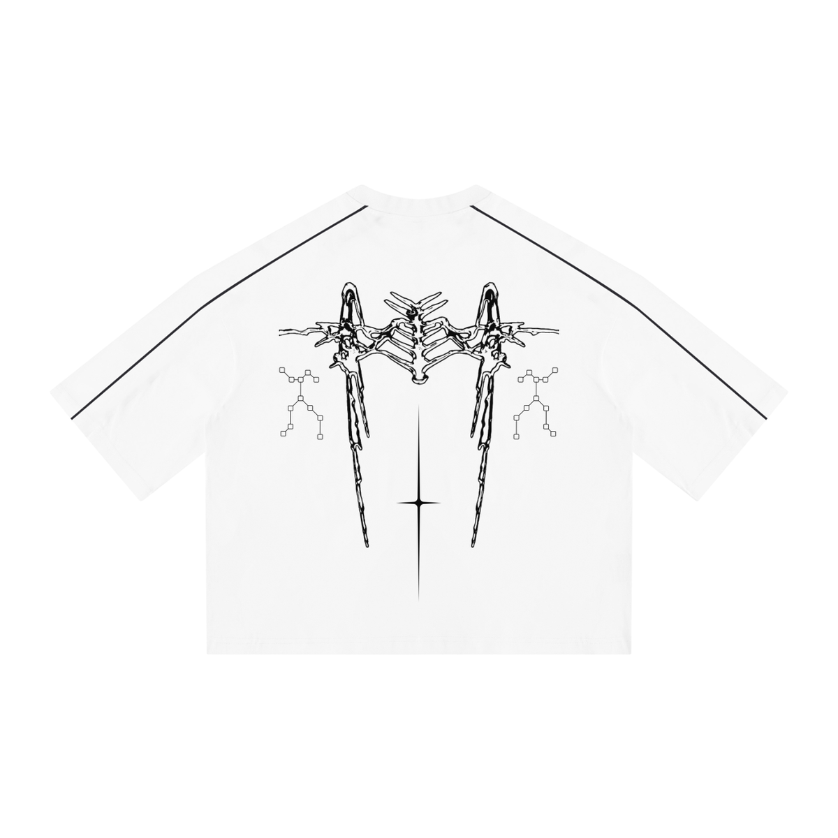 Unisex Heavyweight Boxy Piping T-Shirt