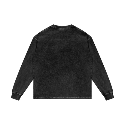 Ghost 2.0 | Acid Wash Oversize Long Sleeve Tee