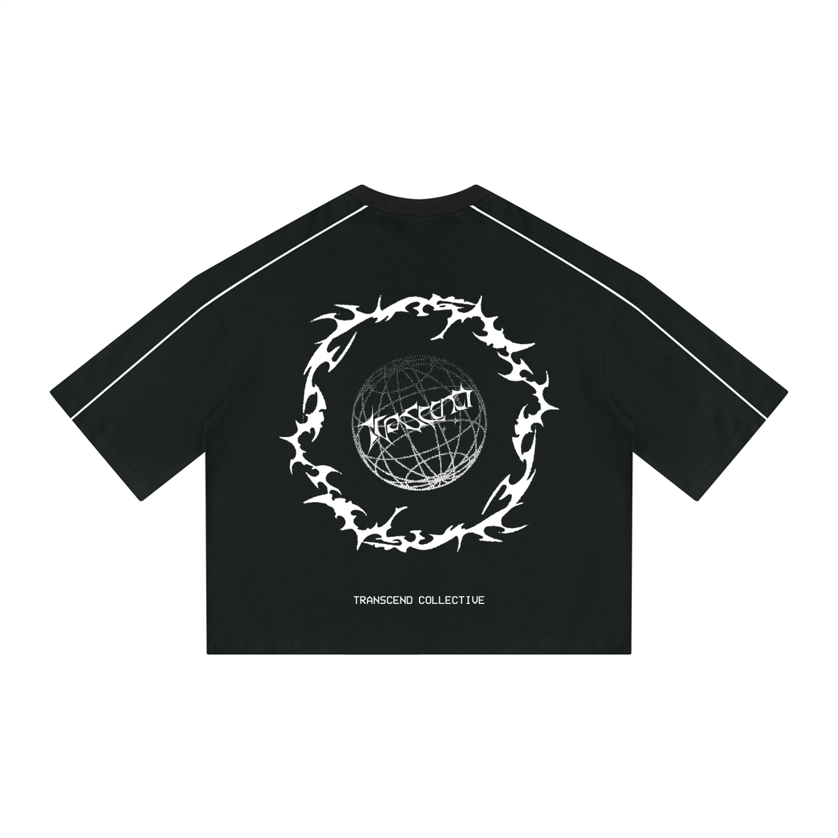 Unisex Heavyweight Boxy Piping T-Shirt