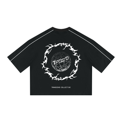 Unisex Heavyweight Boxy Piping T-Shirt
