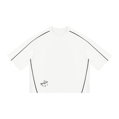 Unisex Heavyweight Boxy Piping T-Shirt
