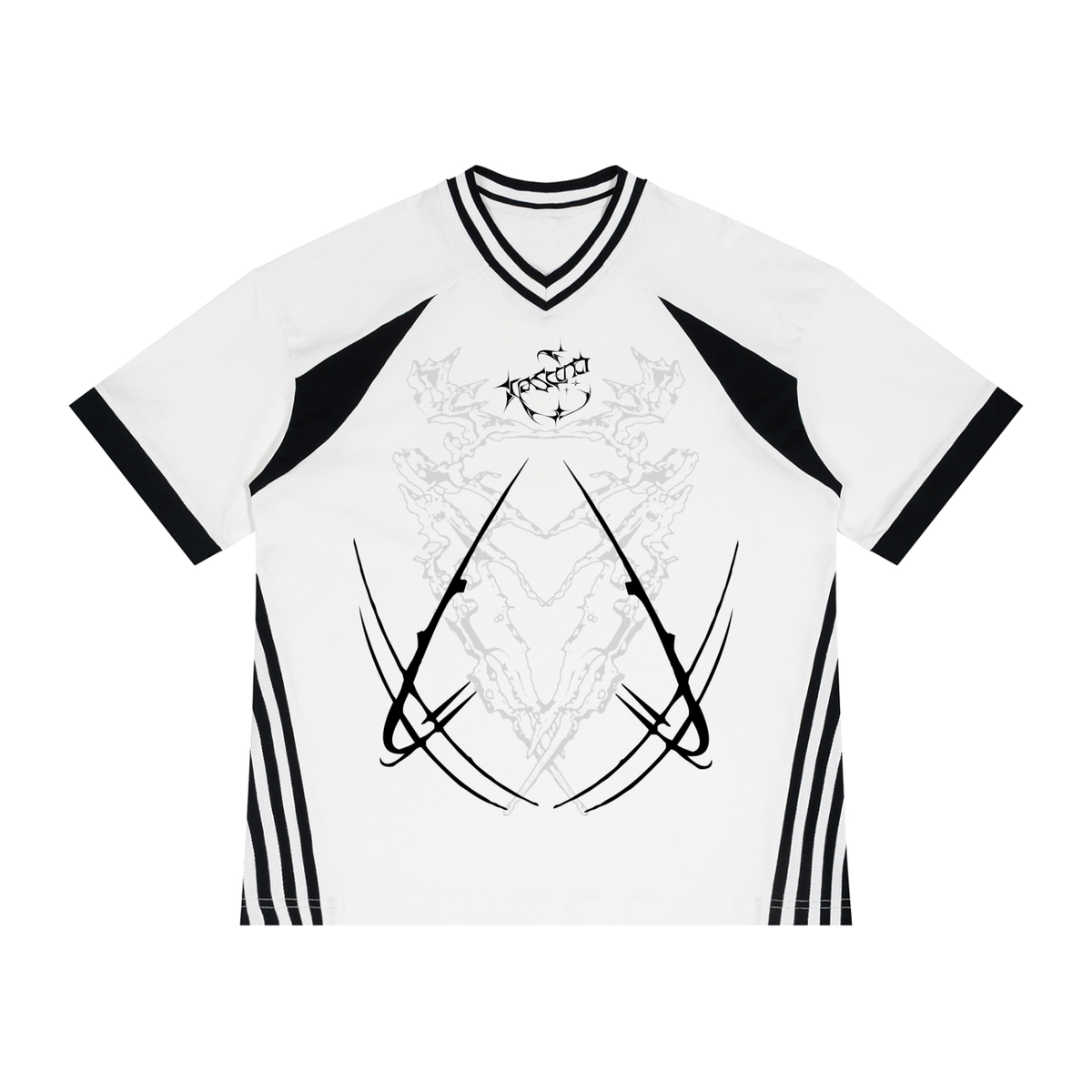 Cyber 3.0 | White Block V-Neck Jersey