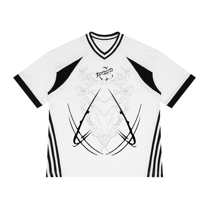 Cyber 3.0 | White Block V-Neck Jersey