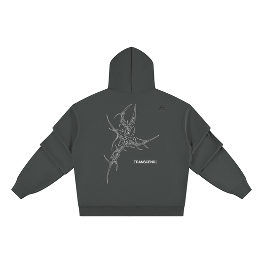 Cyber 3.0 | Unisex Heavyweight Ruched Sleeves Hoodie