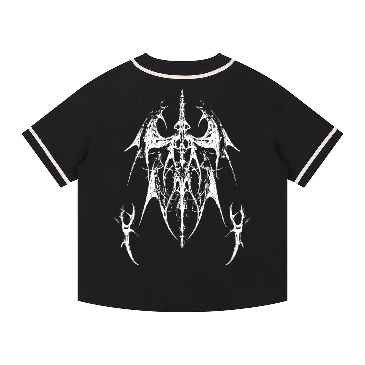 BONES_ BASEBALL JERSEY [black]