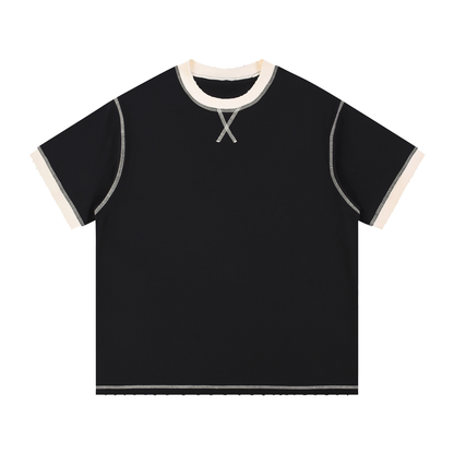 Cyber 3.0 | Contrast-Stitched Ringer T-Shirt