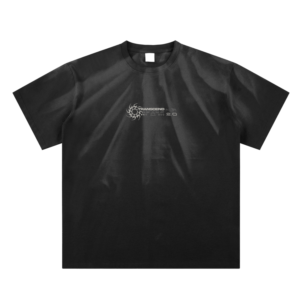 SUNFADE BONE_TEE [black+brown]