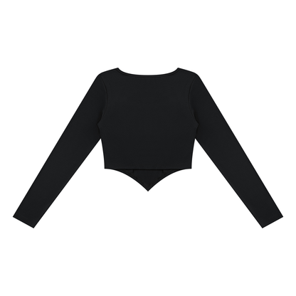 Women's Square Neck Cropped T-Shirt