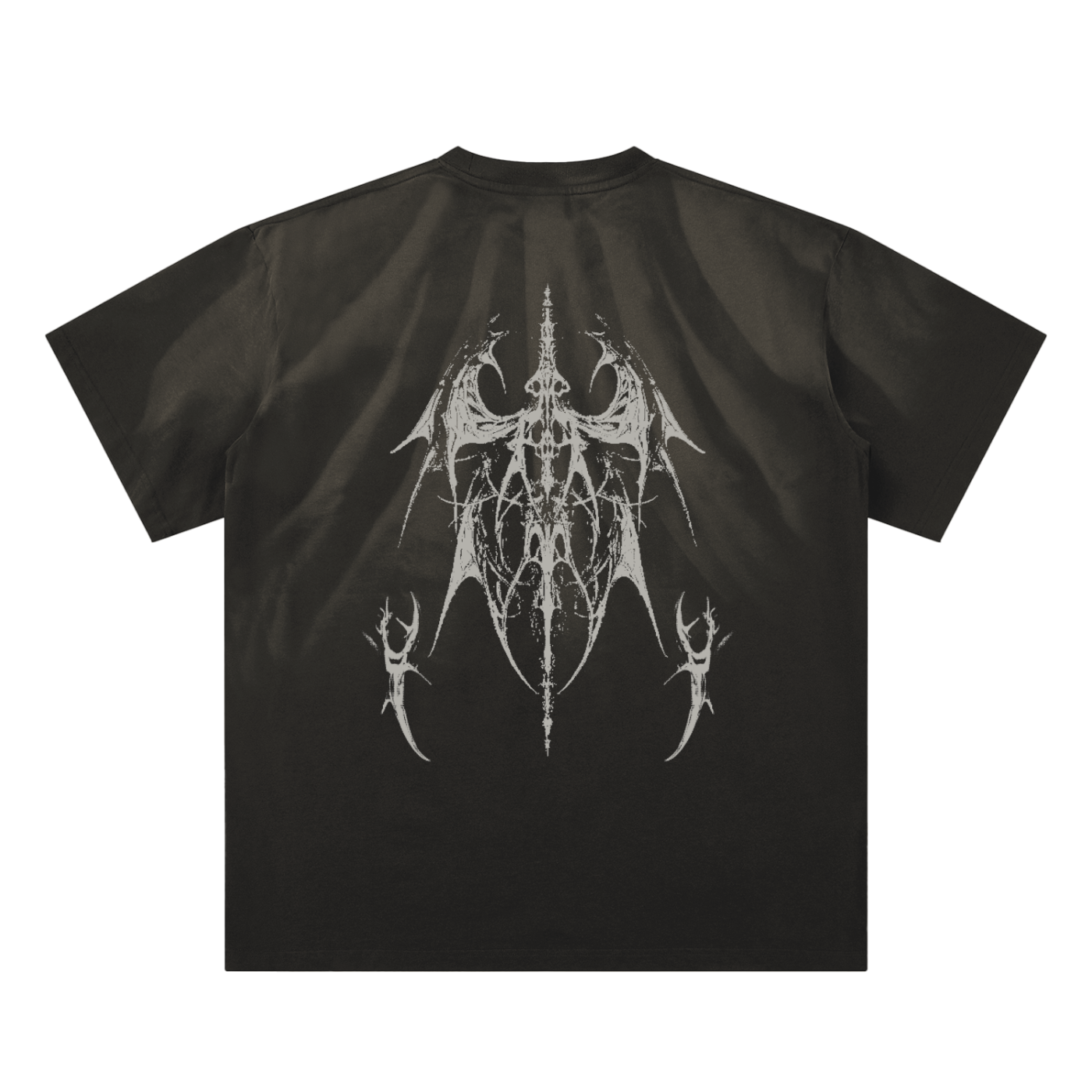 SUNFADE BONE_TEE [black+brown]