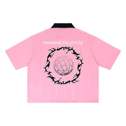 Cyber Sport 3.0 | Pink Striped Boxy Soccer Jersey