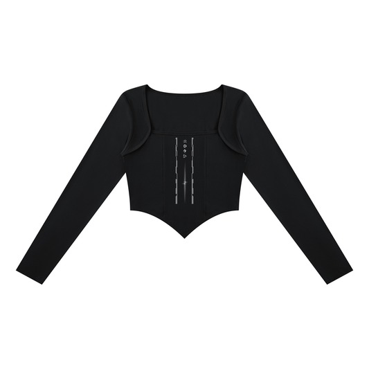 Women's Square Neck Cropped T-Shirt