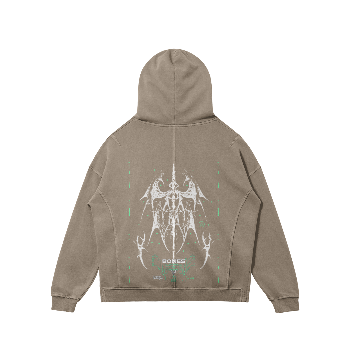 BONES TECH_HOODIE [black, gray, + tan]