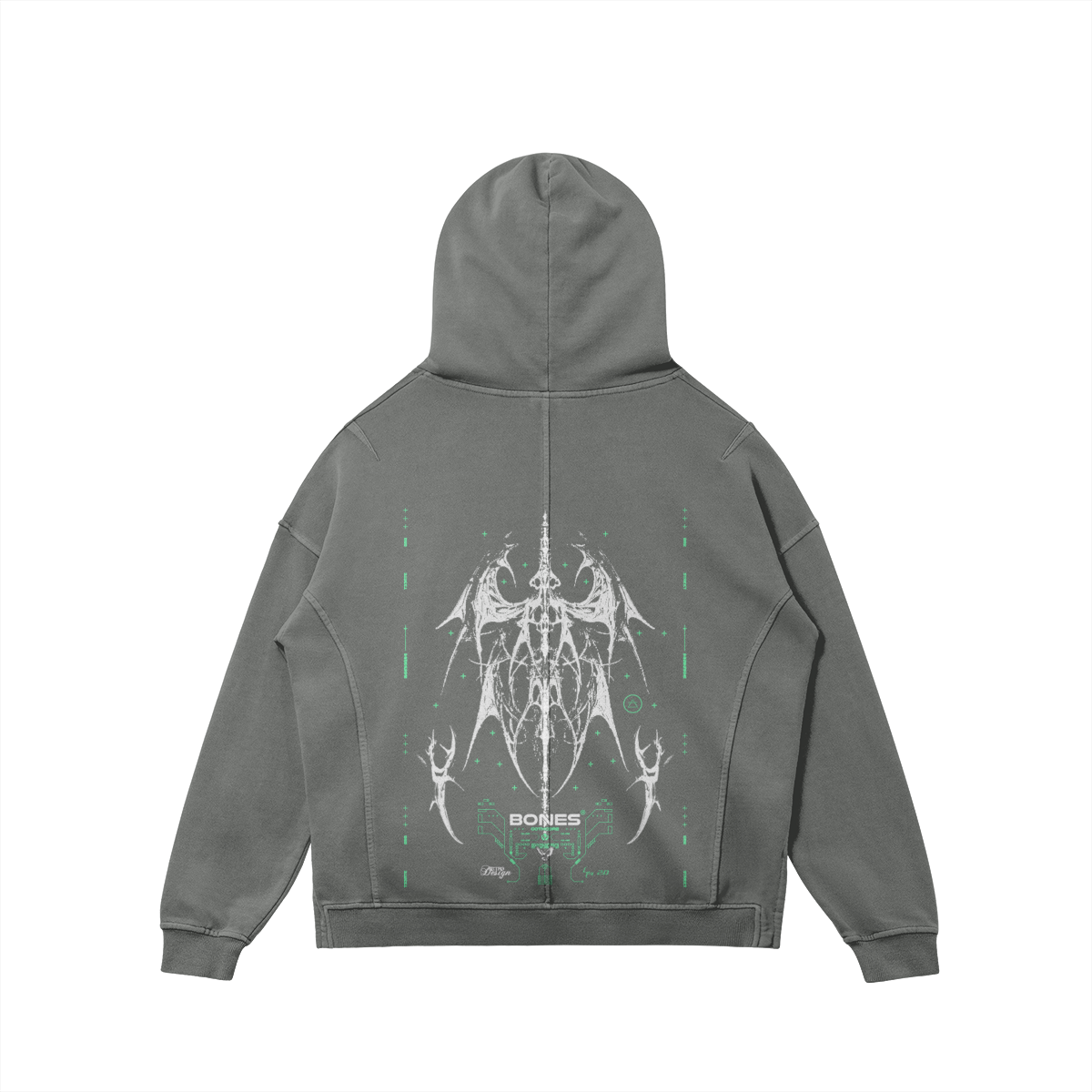 BONES TECH_HOODIE [black, gray, + tan]