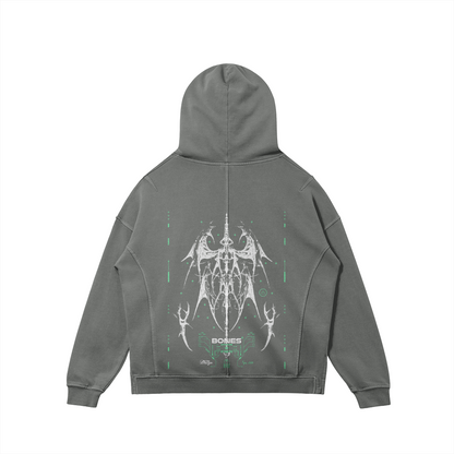 BONES TECH_HOODIE [black, gray, + tan]