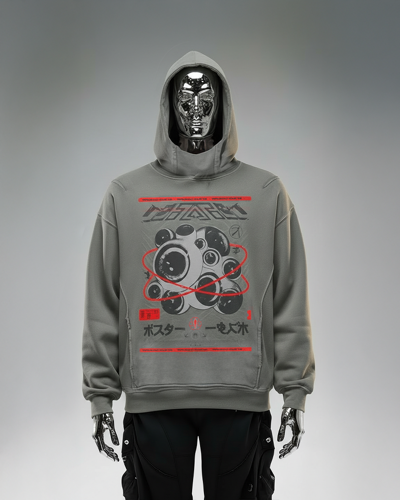 ORBITAL VISION_HOODIE [grey+tan]