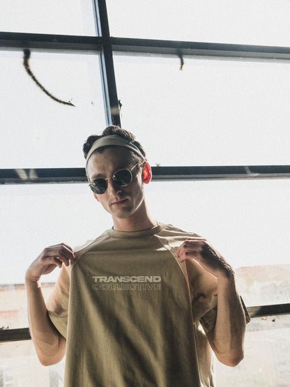 TRIBAL STREETMODE_CASUAL JERSEY  [Cream / Tan]