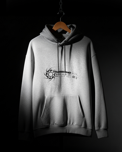 GRUNGE NEO TRIBAL_HOODIE [white, apricot, gray, + cream]