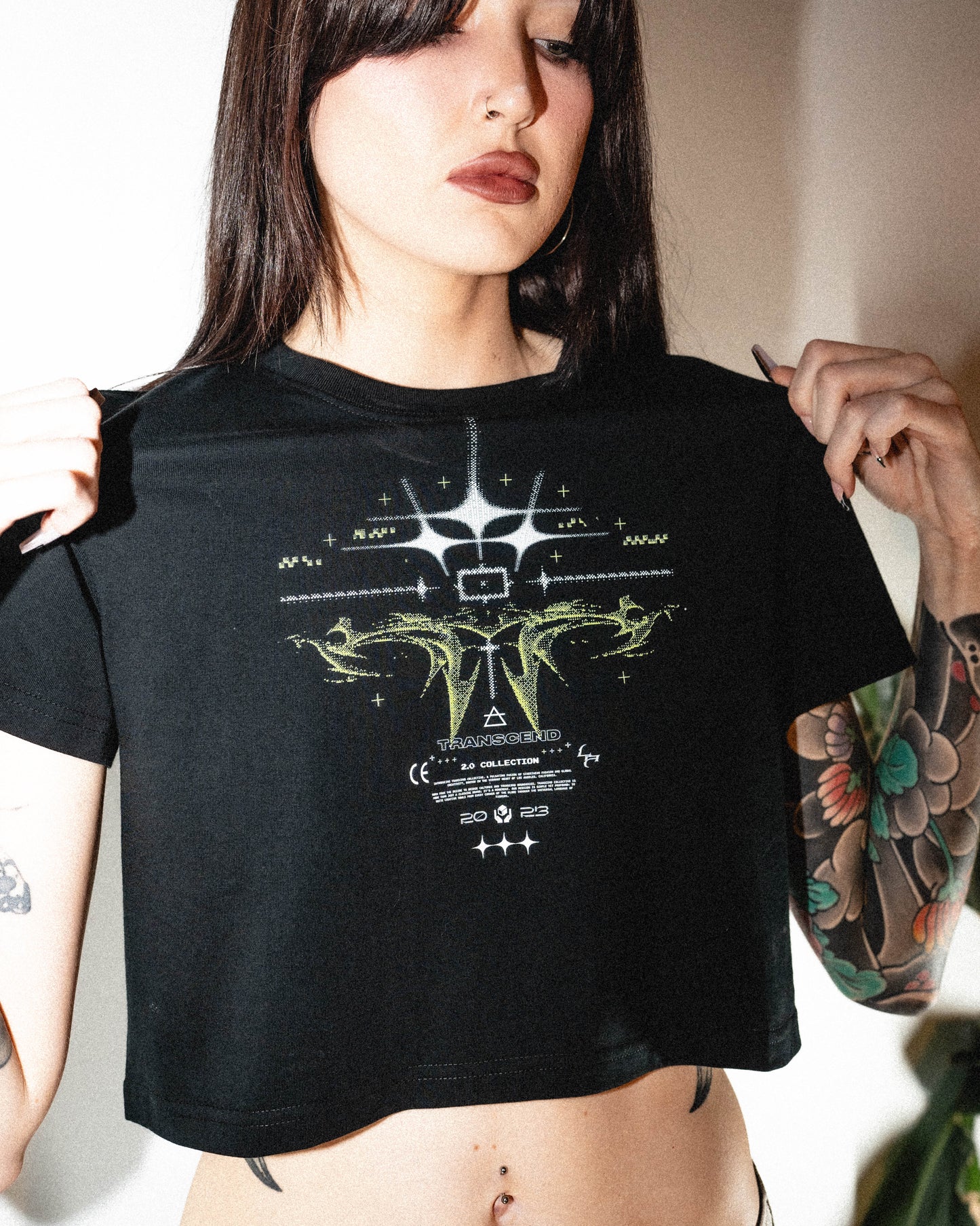 TRANSCEND CIGIAL_CROPTOP [black]